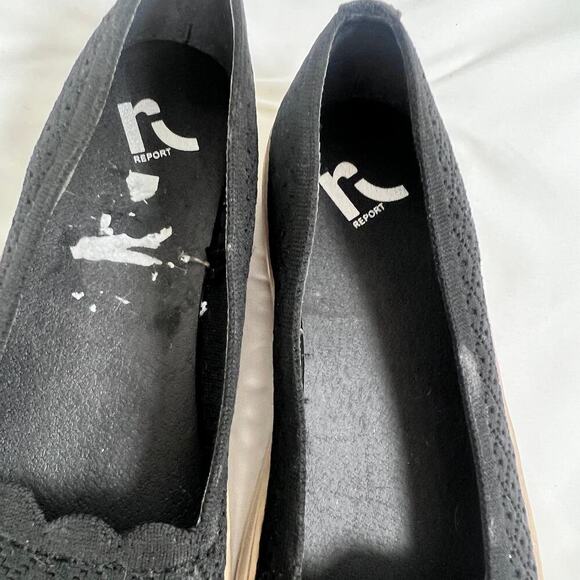 ✨Report Women’s Black Slip-On Flats Sneakers Size 8 Casual Comfort Shoes - Picture 5 of 7